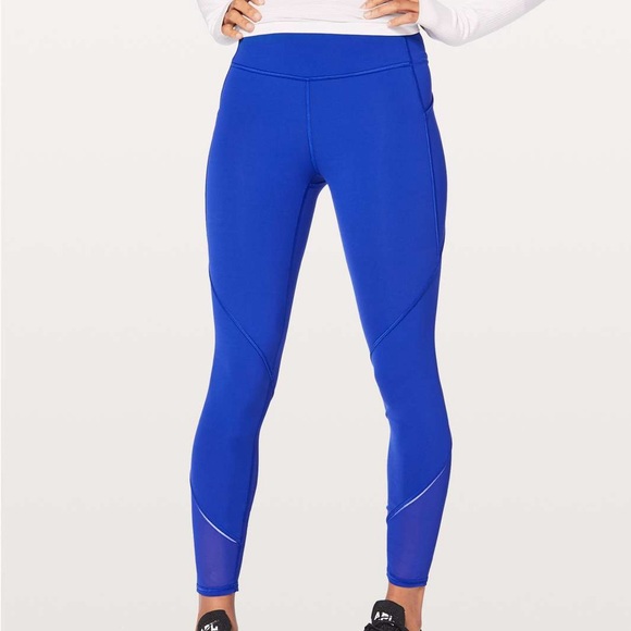 Lululemon Gait Keeper 7/8 25” Mesh Leggings in Jet Stream Blue - Picture 7 of 9